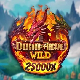 Dragons of Arcane Wild logo – Slots by Foxium at AllySpin Casino