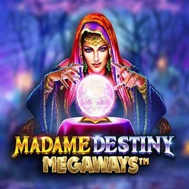 Madame Destiny Megaways slot logo by Pragmatic Play at AllySpin Casino