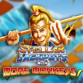 Stellar Jackpots with More Monkeys slot icon by Lightning Box Game, available at AllySpin Casino